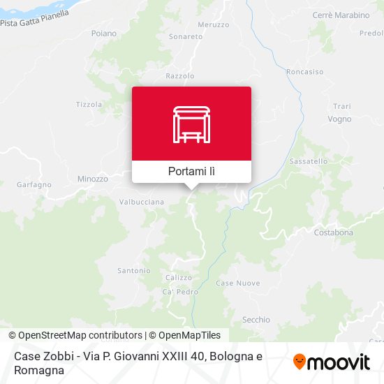 Mappa Case Zobbi - Via P. Giovanni XXIII 40