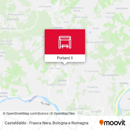 Mappa Casteldaldo - Frasca Nera