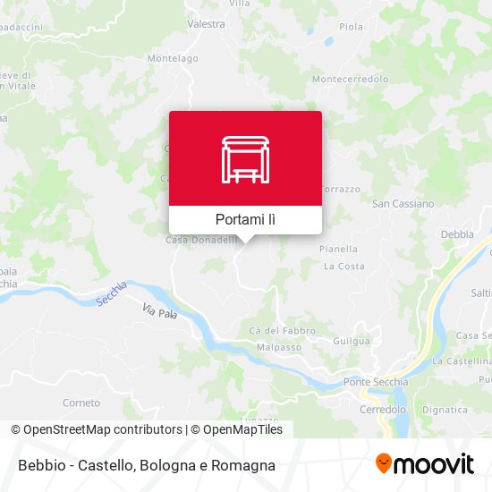 Mappa Bebbio - Castello
