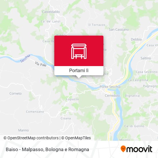 Mappa Baiso - Malpasso
