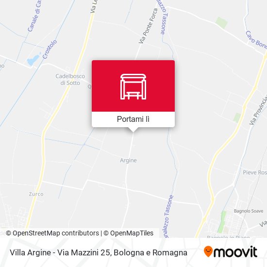 Mappa Villa Argine - Via Mazzini 25
