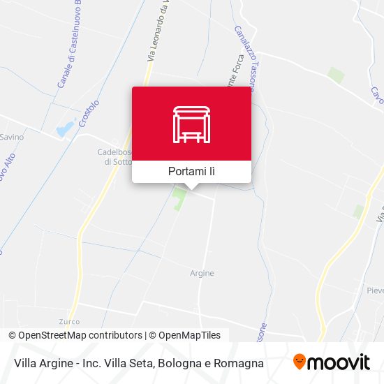 Mappa Villa Argine - Inc. Villa Seta