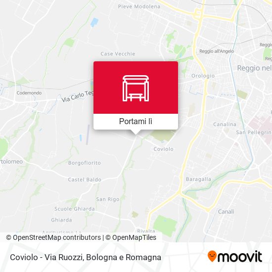 Mappa Coviolo - Via Ruozzi
