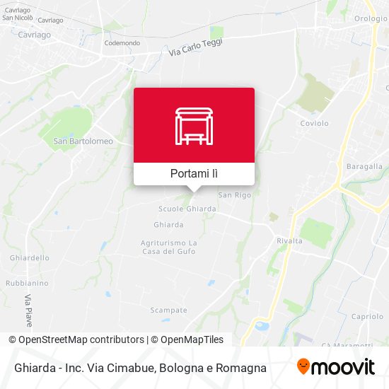 Mappa Ghiarda - Inc. Via Cimabue