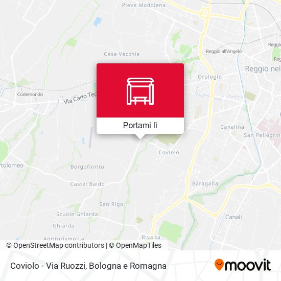 Mappa Coviolo - Via Ruozzi