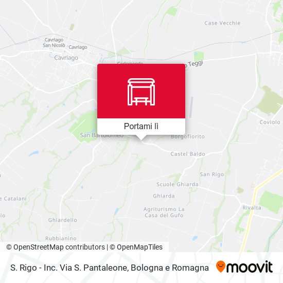 Mappa S. Rigo - Inc. Via S. Pantaleone