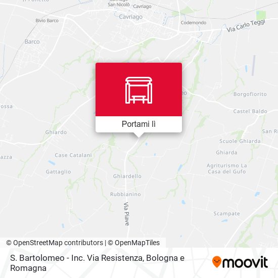 Mappa S. Bartolomeo - Inc. Via Resistenza