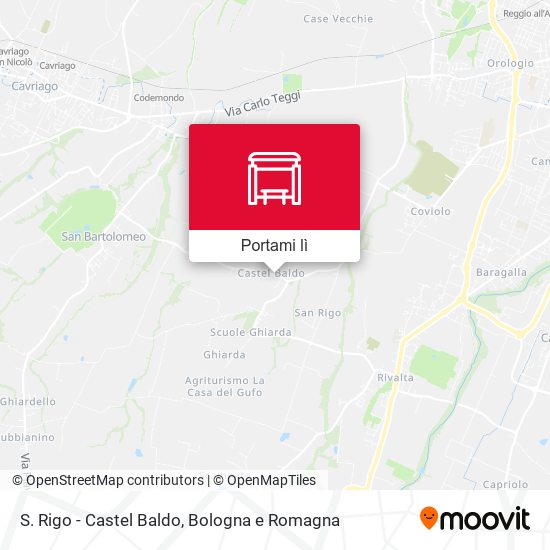 Mappa S. Rigo - Castel Baldo