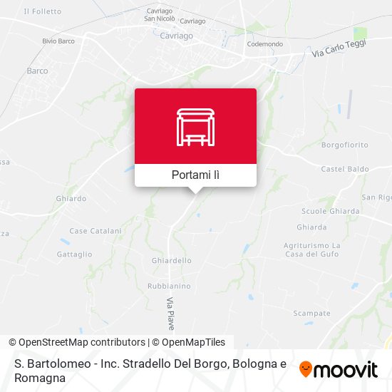 Mappa S. Bartolomeo - Inc. Stradello Del Borgo