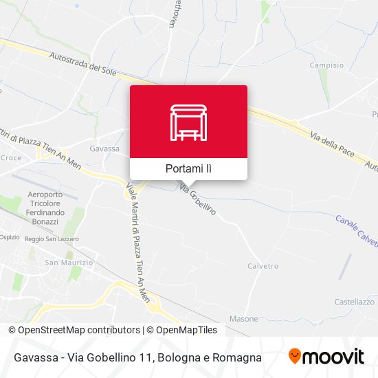 Mappa Gavassa - Via Gobellino 11