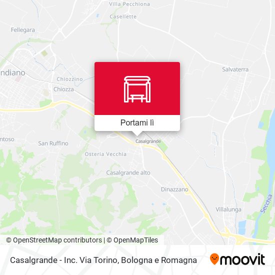 Mappa Casalgrande - Inc. Via Torino