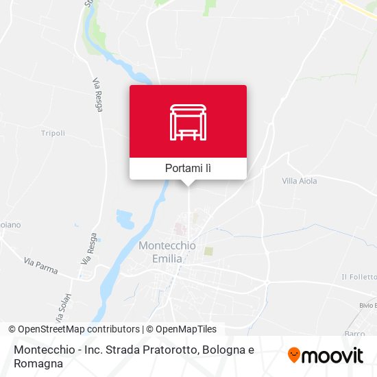Mappa Montecchio - Inc. Strada Pratorotto