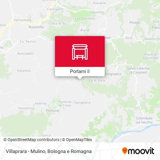 Mappa Villaprara - Mulino