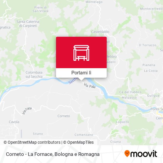 Mappa Corneto - La Fornace