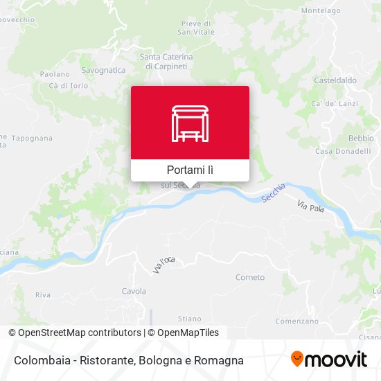 Mappa Colombaia - Ristorante