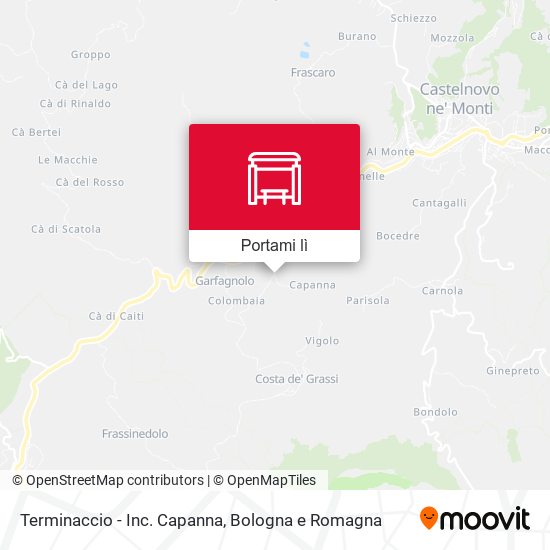 Mappa Terminaccio - Inc. Capanna