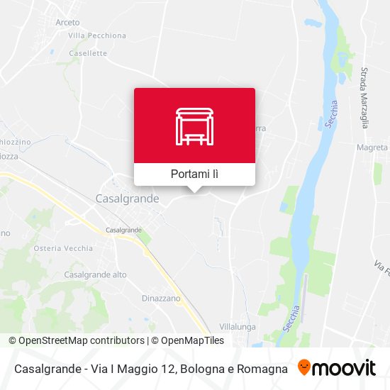 Mappa Casalgrande - Via I Maggio  12