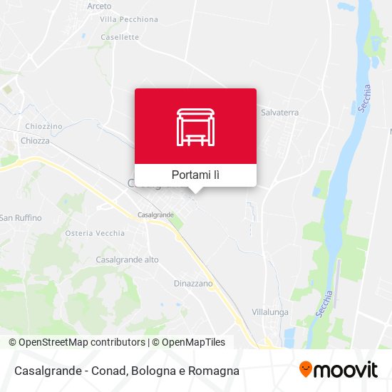 Mappa Casalgrande - Conad