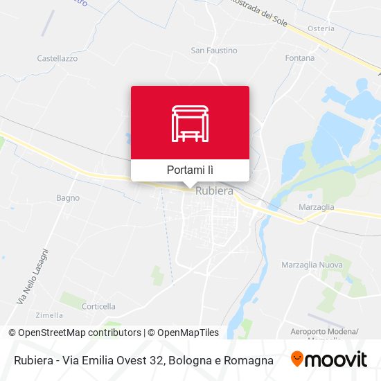 Mappa Rubiera - Via Emilia Ovest 32