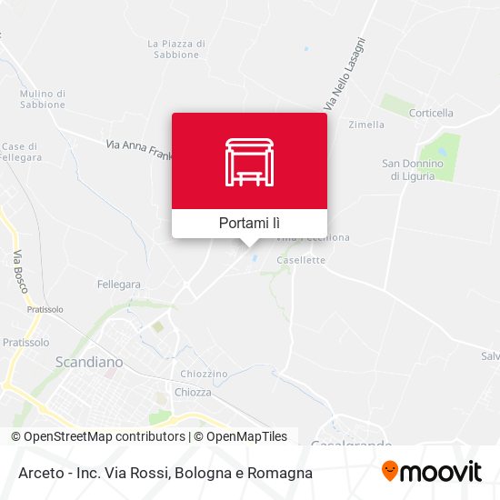 Mappa Arceto - Inc. Via Rossi
