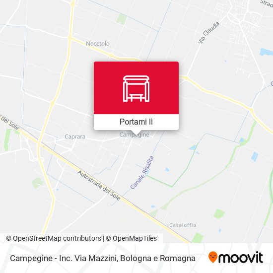 Mappa Campegine - Inc. Via Mazzini
