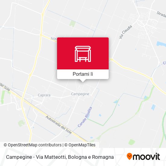 Mappa Campegine - Via Matteotti