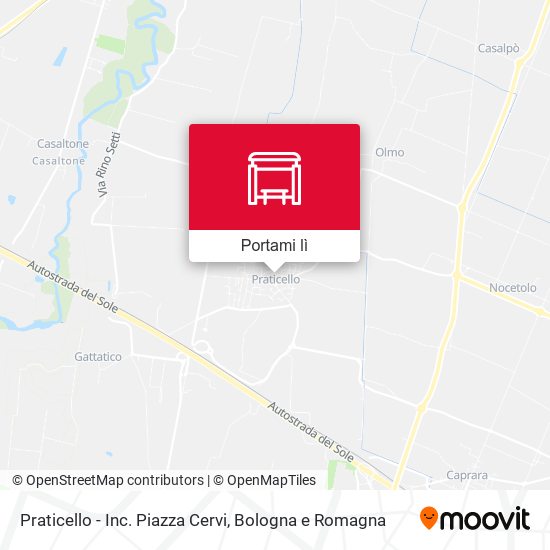 Mappa Praticello - Inc. Piazza Cervi