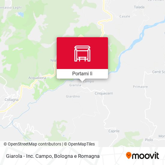 Mappa Giarola - Inc. Campo