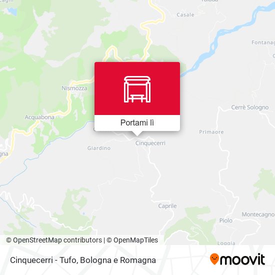 Mappa Cinquecerri - Tufo