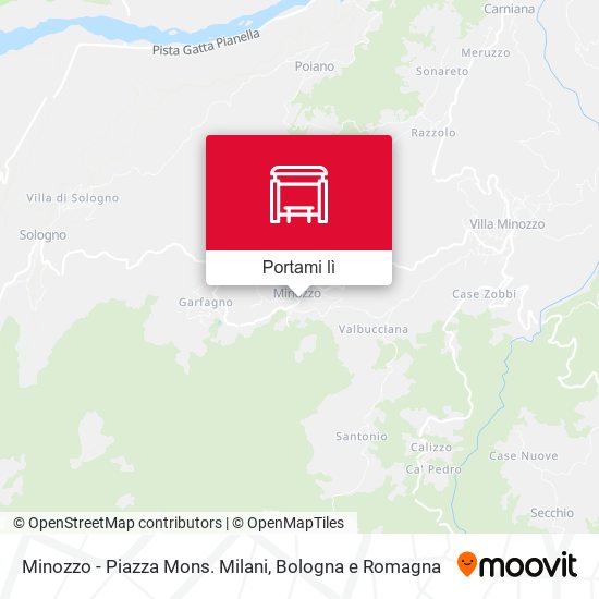 Mappa Minozzo - Piazza Mons. Milani