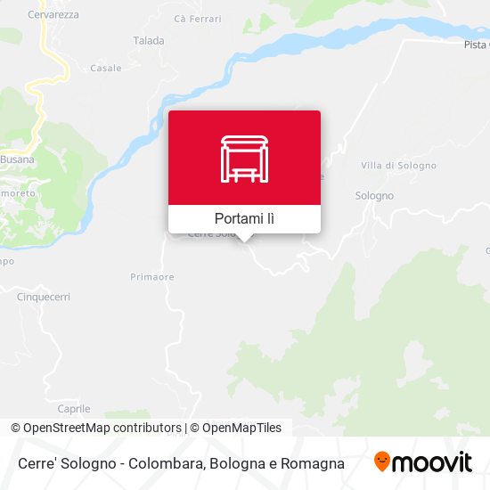 Mappa Cerre' Sologno - Colombara