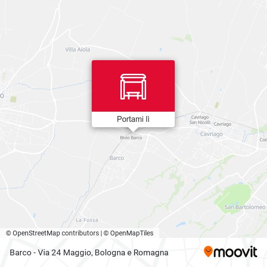 Mappa Barco - Via 24 Maggio