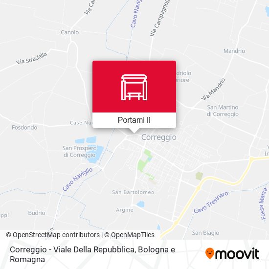 Mappa Correggio - Viale Della Repubblica