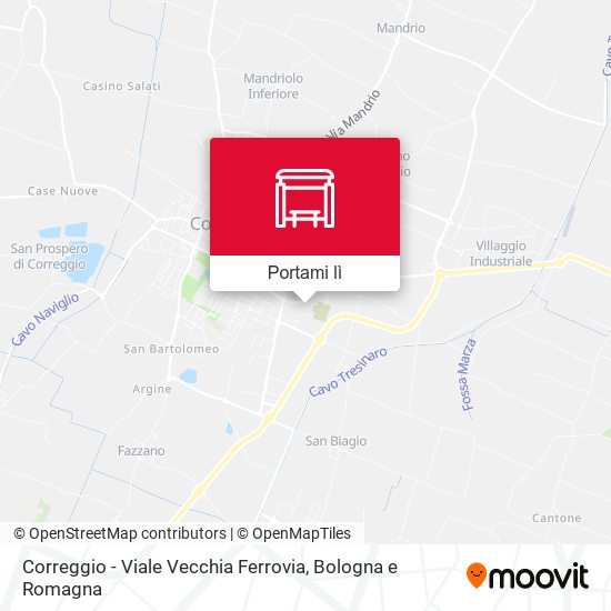 Mappa Correggio - Viale Vecchia Ferrovia
