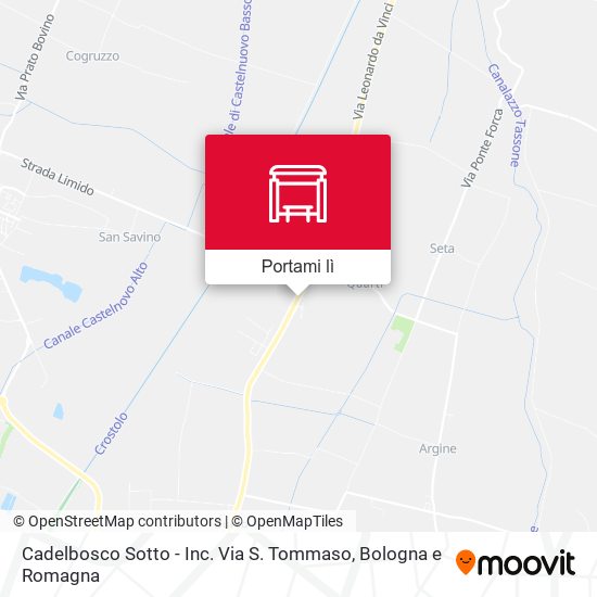 Mappa Cadelbosco Sotto - Inc. Via S. Tommaso