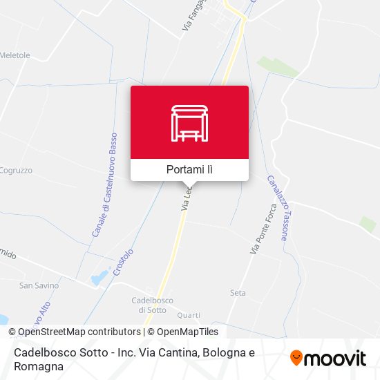 Mappa Cadelbosco Sotto - Inc. Via Cantina