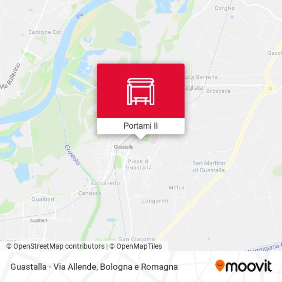 Mappa Guastalla - Via Allende