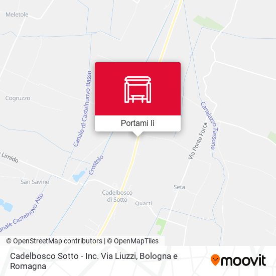 Mappa Cadelbosco Sotto - Inc. Via Liuzzi