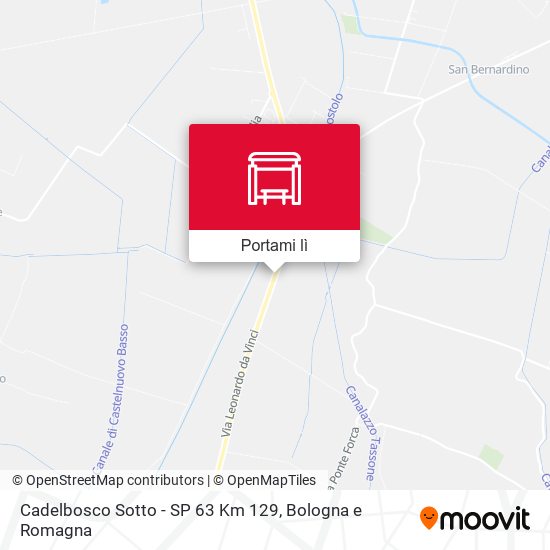 Mappa Cadelbosco Sotto - SP 63 Km 129