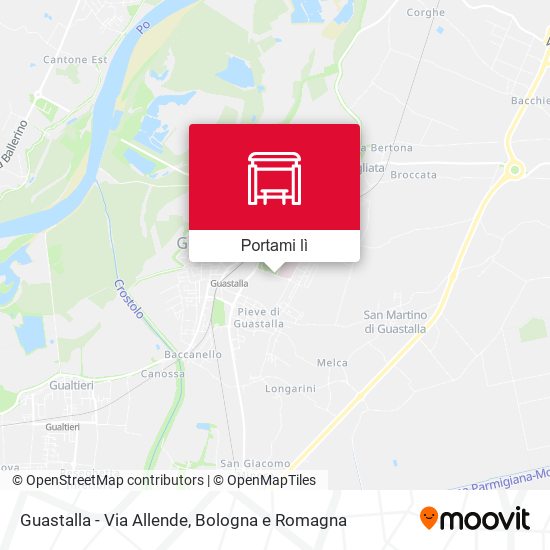 Mappa Guastalla - Via Allende