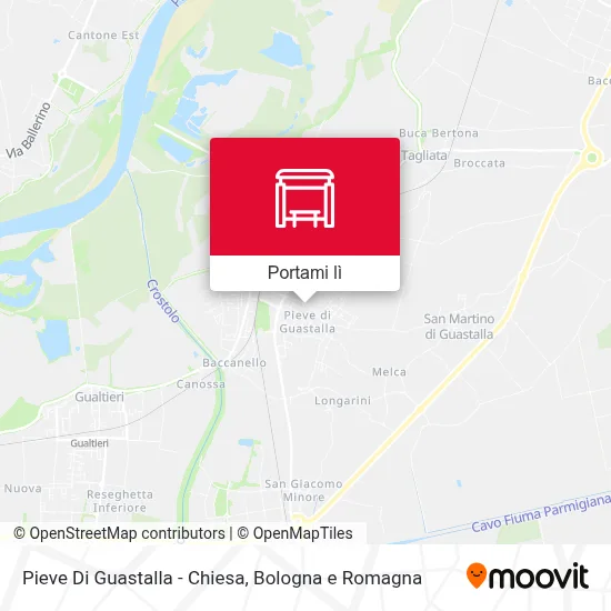 Mappa Pieve Di Guastalla - Chiesa