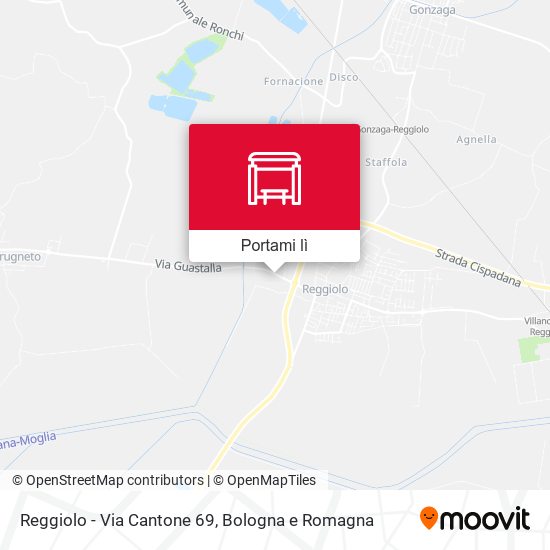 Mappa Reggiolo - Via Cantone 69