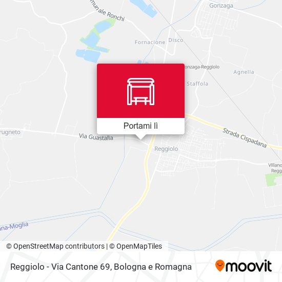 Mappa Reggiolo - Via Cantone 69