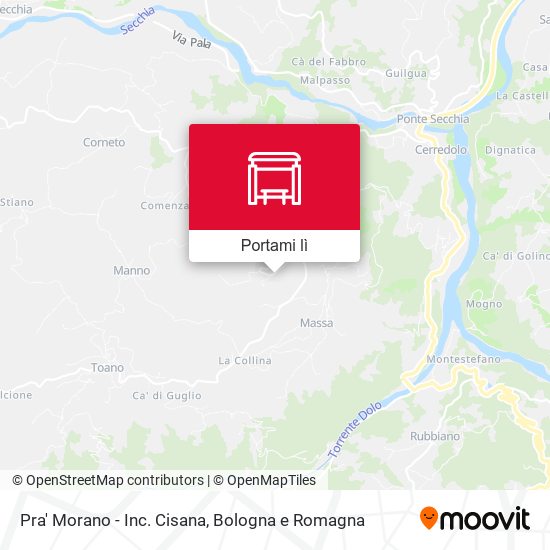Mappa Pra' Morano - Inc. Cisana