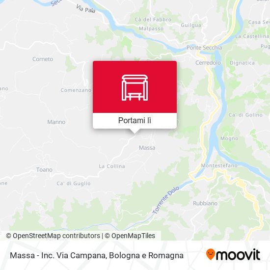Mappa Massa - Inc. Via Campana