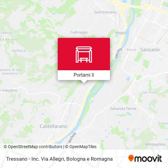 Mappa Tressano - Inc. Via Allegri