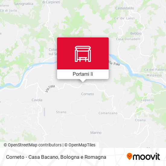 Mappa Corneto - Casa Bacano