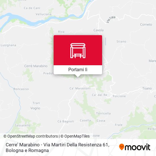 Mappa Cerre' Marabino - Via Martiri Della Resistenza 61
