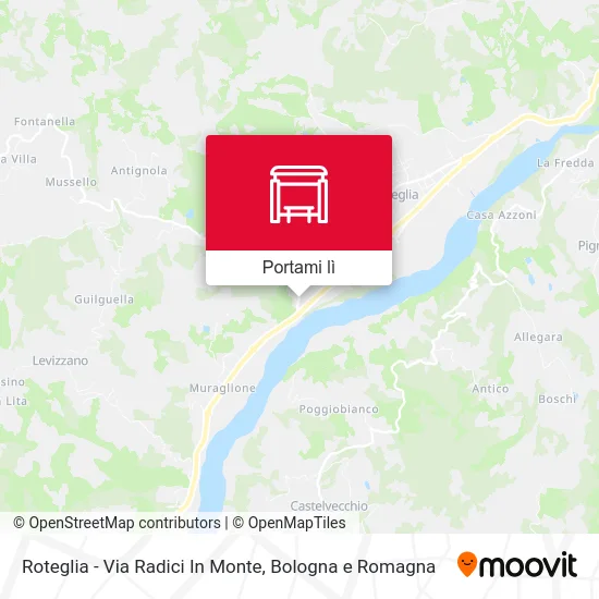 Mappa Roteglia - Via Radici In Monte