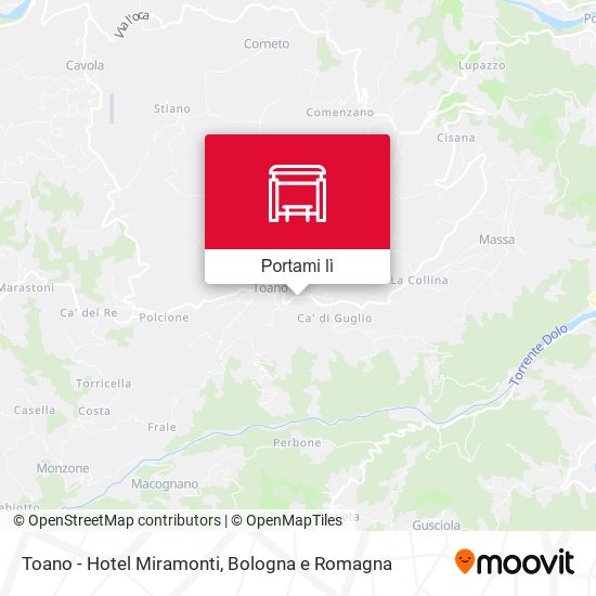 Mappa Toano - Hotel Miramonti